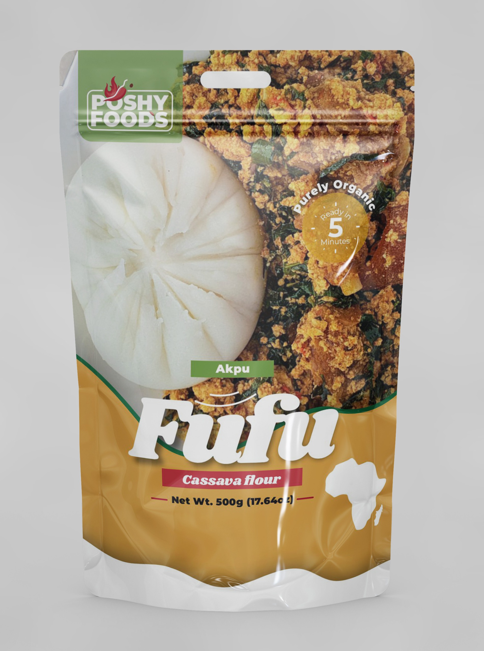 Fufu - Cassava Flour | Traditional African Staple | Gluten-Free | 1kg