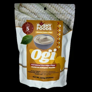 Ogi White (Akamu, Koko) | Naturally Fermented Cornmeal Flour | Gluten-Free | 500g - Thumbnail 2