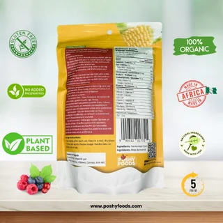 Poshy Foods Yellow Ogi | Akamu | Koko | Naturally Fermented Cornmeal Flour | Gluten-Free | 500g - Thumbnail 4